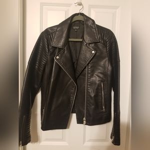 Topshop Faux Leather Jacket